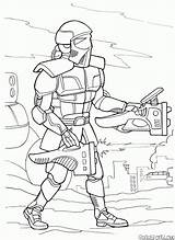 Coloring Pages Future Back Colorkid Wars Movie Patrols Android Battle sketch template