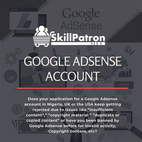 buy google adsense account  nigeria uk usa skillpatron