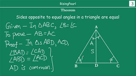 prove  sides   equal angles  equal math triangles  meritnationcom