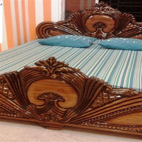 teakwood traditional design bed bosky furniture