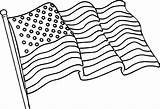 Flag Coloring American Pages Print Kids sketch template