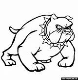 Coloring Pages Bulldog Color Bulldogs Related Posts Printable Animals Cute sketch template