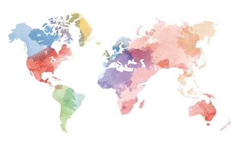 globe united states world map vector creative watercolor  graphic