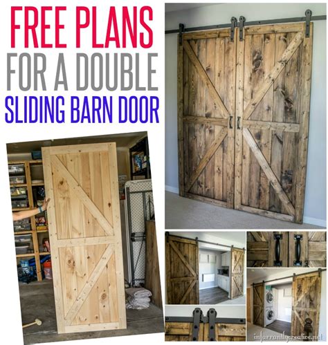 diy sliding double barn doors reclaimed wood