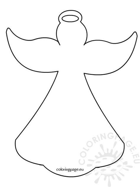 angel templates printable coloring page