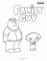 Guy Family Coloring Sheet sketch template