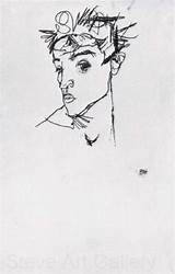 Schiele Egon Portrait Self Old Oil Masters Would Work Usa Check China Painting sketch template