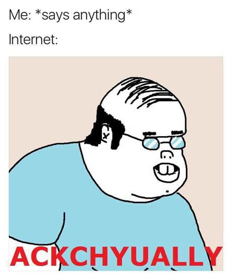 ackchyually actually meme research discussion know your meme