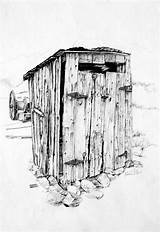 Outhouse Drawing Drawings Pencil Nelson Matthew Milone Trees Sketches Ink Pen Burning Wood Coloring Pyrography Fineartamerica Visit Paintingvalley Barn Choose sketch template