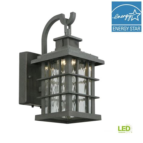 home decorators collection summit ridge collection zinc motion sensor outdoor integrated led