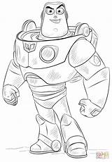 Buzz Lightyear Coloring Pages Toy Story Printable Drawing Woody Print Book Printables Getdrawings Supercoloring Categories sketch template