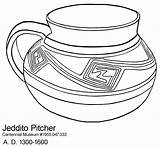 Coloring Pages Pottery Pitcher Nm Printable Drawings Popular Designlooter Aztec Coloringhome sketch template