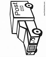 Postal Trucks Printablecolouringpages sketch template