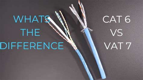 cat 6 vs cat 7 ethernet cable youtube
