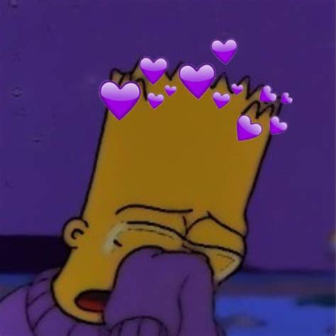 Bartsimpson Sad Hearts 💜😭 Freetoedit