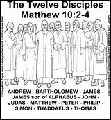 Disciples Apostles Twelve Calling Activities Designlooter Coloringhome sketch template