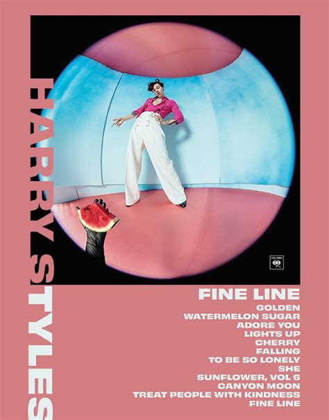 harry styles mini spotify apple  song art polaroid fine  album cover sign art