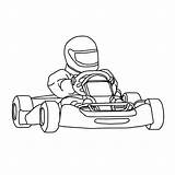 Karting Kleurplaten sketch template
