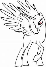 Pony Mlp Base Princess Little Alicorn Template Drawing Coloring Pages Bases Deviantart Blank Body Drawings Easy Sketch Female Draw Outline sketch template