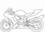 Bike Coloring Pages Outline Motorbike Colouring Yamaha Drawing R6 Motorcycle Dirt Street Printable Print Drawings Color Cartoon Forum Getdrawings Getcolorings sketch template