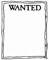 Wanted Poster Coloring Pages Clipart Seven Kids sketch template