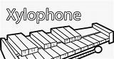 Xylophone Coloring sketch template
