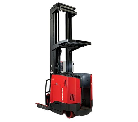 raymond stand  reach forklift side stance forklift