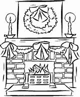 Fireplace Drawings Colouring Paintingvalley Coloringkidz sketch template