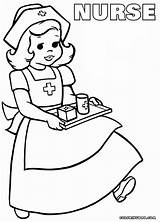 Nurse Coloring Pages Sheet Colorings Print sketch template