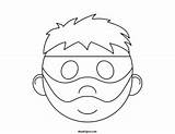 Mask Robber Template Color Printable Masks Burglar Coloring Maskspot Choose Board Advertisement Kids sketch template