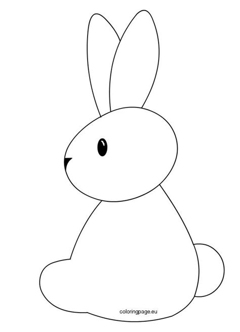 easter bunny printable template coloring page easter templates