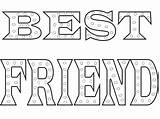 Coloring Pages Friend Printable Friends Bff Kids Cute Print Friendship Freecoloring Adults Board Adult Choose Heart sketch template