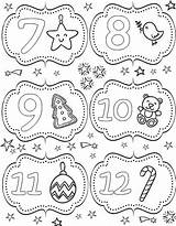 Avvento Dellavvento Albero Disegno December Calendrier Avent Coloriages Calendar Adulti sketch template