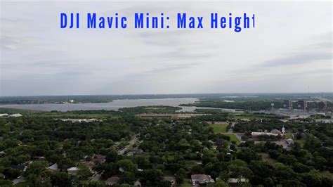 dji mavic mini max height test   windy day youtube