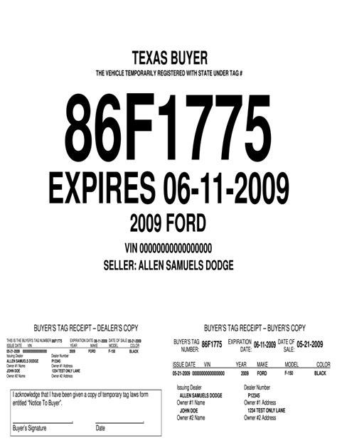 printable temporary license plate form fill   sign printable