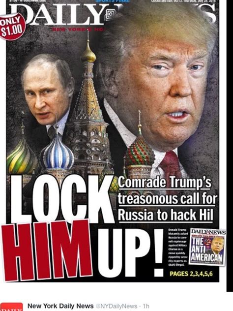 york daily news cover lock donald trump