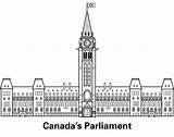 Canada Parliament Parlement Ottawa Gc sketch template