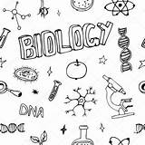 Biology Biologie Deckblatt Biologia Caratulas Matematica Vektormuster Symbole Textile Capas Portadas sketch template