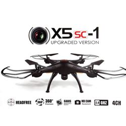 syma xsc  drone cuadricoptero  control remoto  camara hd negro