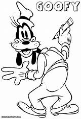 Goofy Coloring Pages Print sketch template