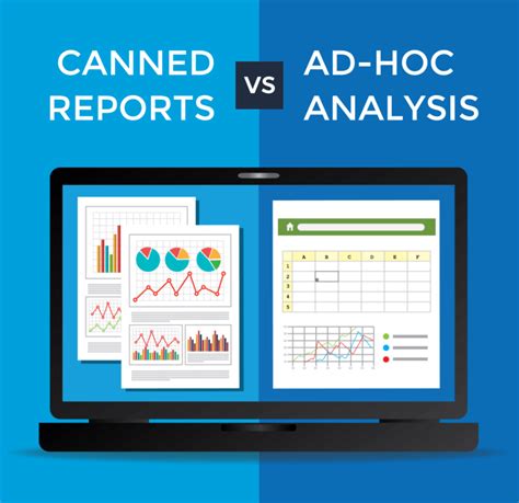 canned reports  ad hoc analysis      infographic