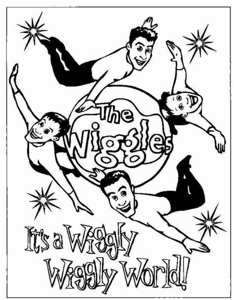 wiggles coloring pages  kids cartoon coloring pages coloring