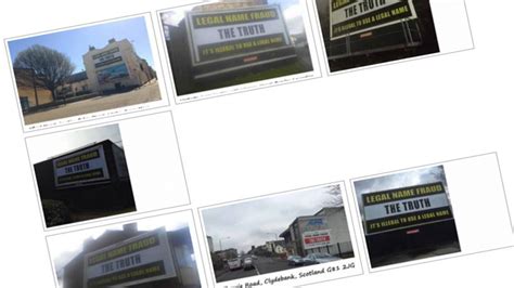 the mystery of the legal name fraud billboards bbc news