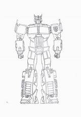 Coloring Optimus Megatron sketch template