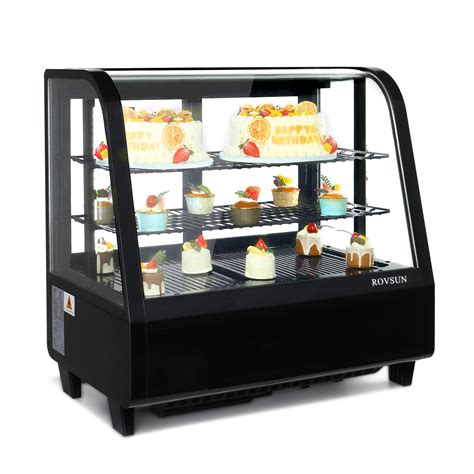 buy rovsun  cuft commercial display refrigerator refrigerated