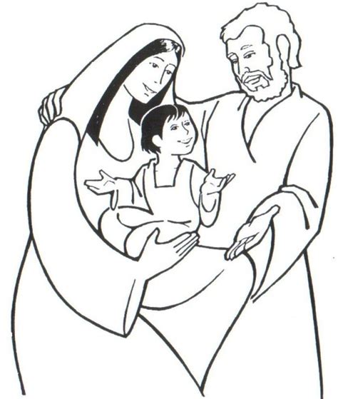 holy family coloring page  kids coloring home
