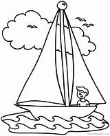 Boat Coloring Pages Kids Sailing Drawing Dragon Row Yacht Sail Speed Fishing Sea Color Getcolorings Cargo Ship Stranded Help Boy sketch template