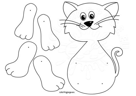 cat template cut  images coloring page