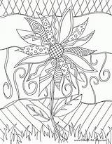 Coloring Doodle Pages Printable Cool Adults Alley Kids Adult Sunflower Colouring Doodles Flower Simple Lets Spring Sheets Books Nature Sheet sketch template