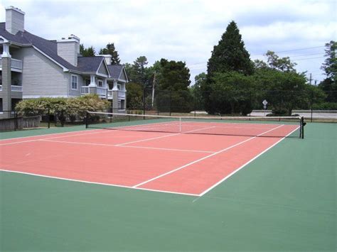 tennis court basketball court tennis games resurface raleigh apartment highlands complex